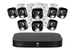 1080p 16-Channel Wired DVR Security System with 8 Active Deterrence Cameras, Smart Motion Detection and Face Recognition
