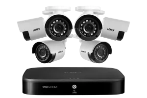 1080p 8-channel 1TB Wired DVR System with 6 Cameras