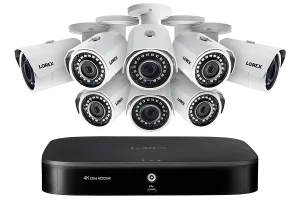 2K Super HD 8-Channel Security System with Eight 2K (5MP) Cameras, Advanced Motion Detection and Smart Home Voice Control