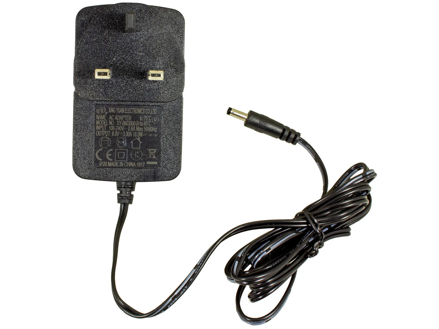 6V 3A DC UK Mains Power Supply for Green Feathers Trail Camera