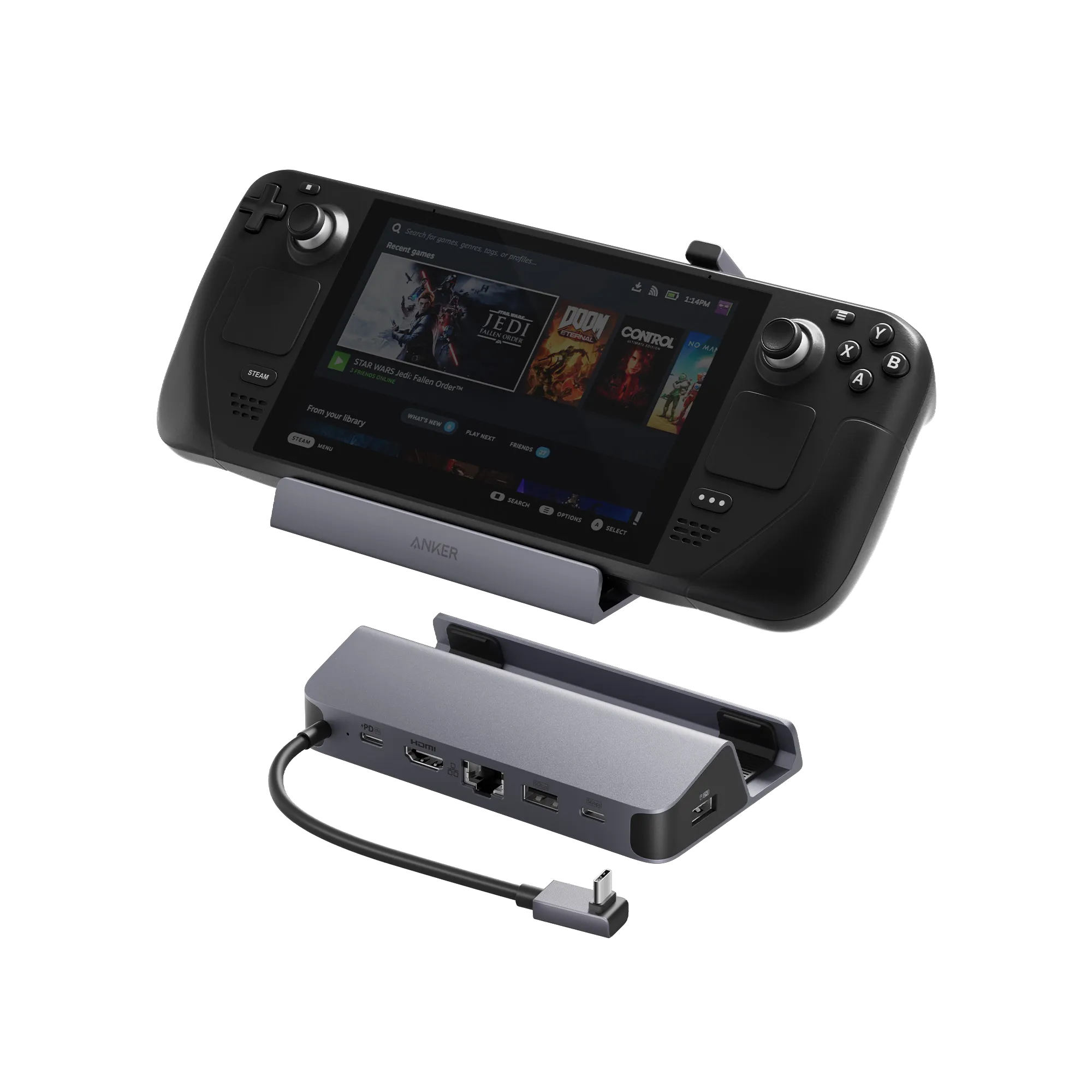 Anker USB-C Hub (6-in-1, For Handheld Game Console)