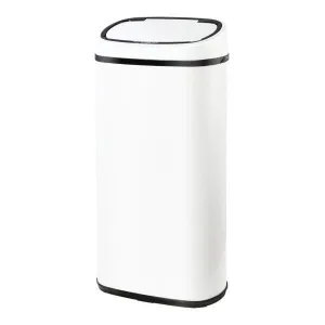 Automatic Motion Sensor Rubbish Bin 68L - White