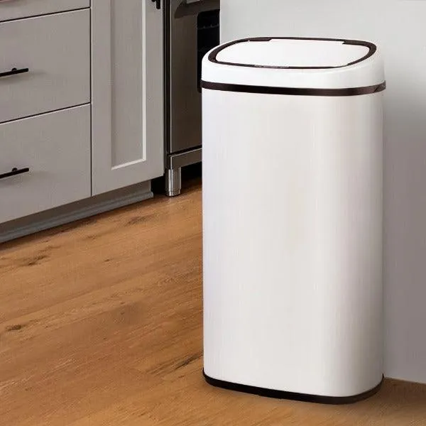 Automatic Motion Sensor Rubbish Bin 68L - White