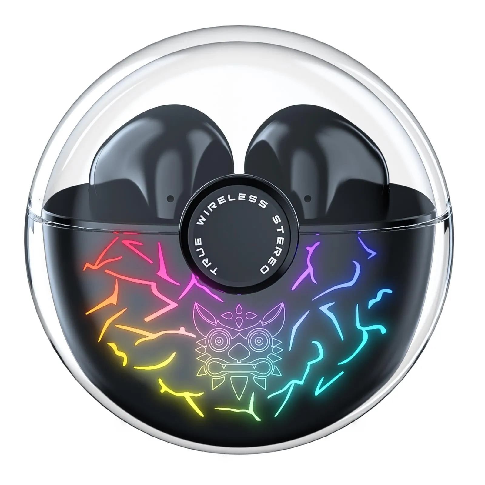 Black Wireless Gaming Earphones with Bluetooth