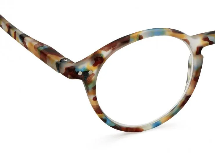 #D Reading Glasses (Blue Tortoise)
