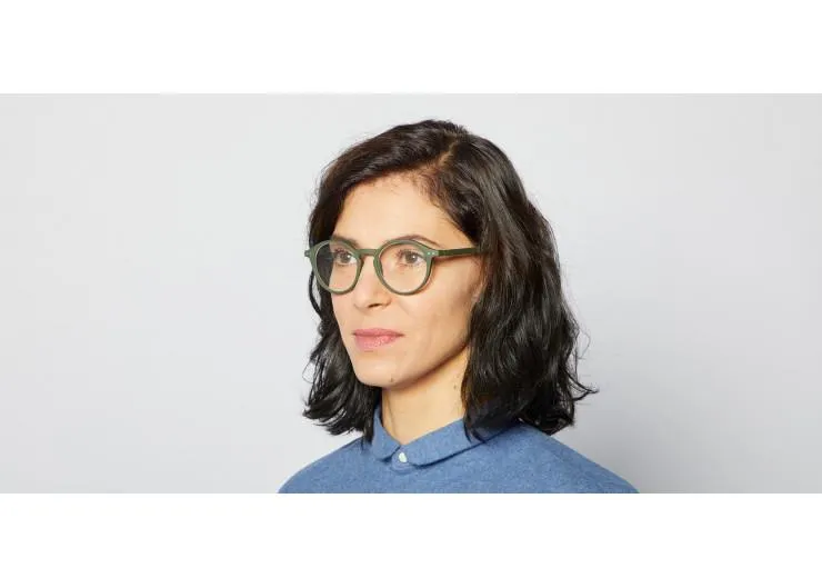 #D Reading Glasses (Kaki Green)