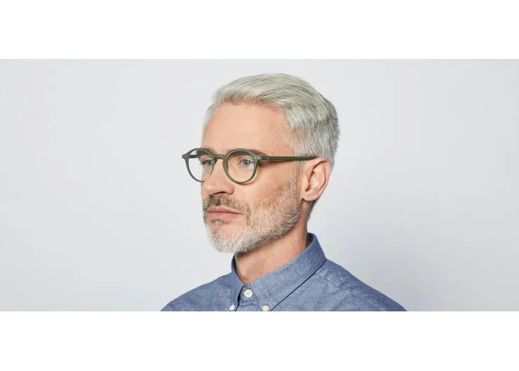 #D Reading Glasses (Kaki Green)