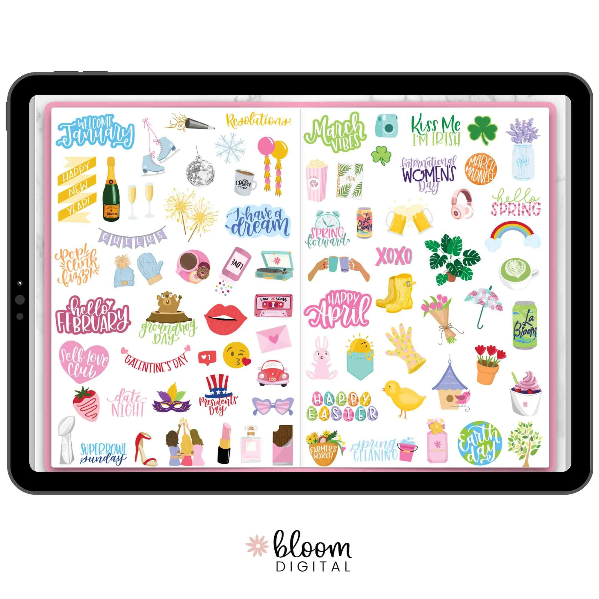 Digital Sticker Pack, Value Stickers