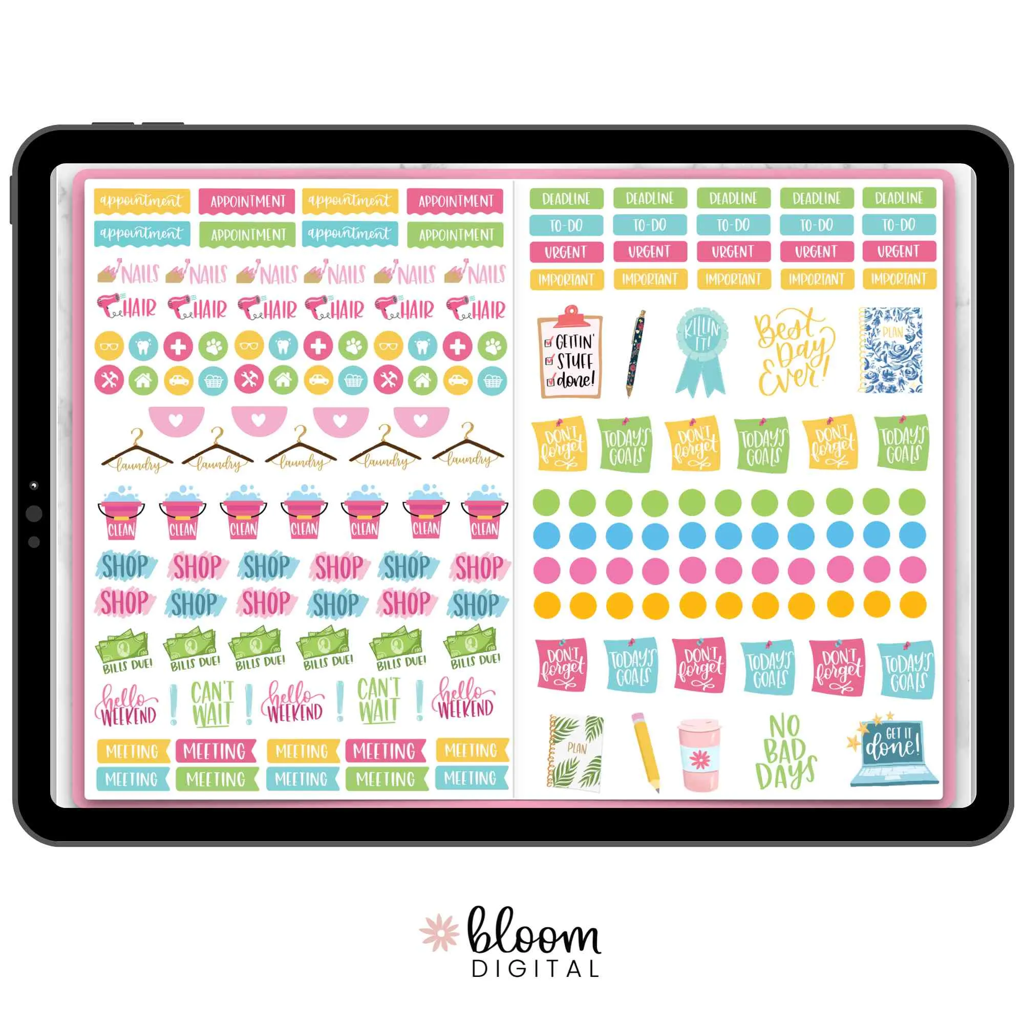 Digital Sticker Pack, Value Stickers