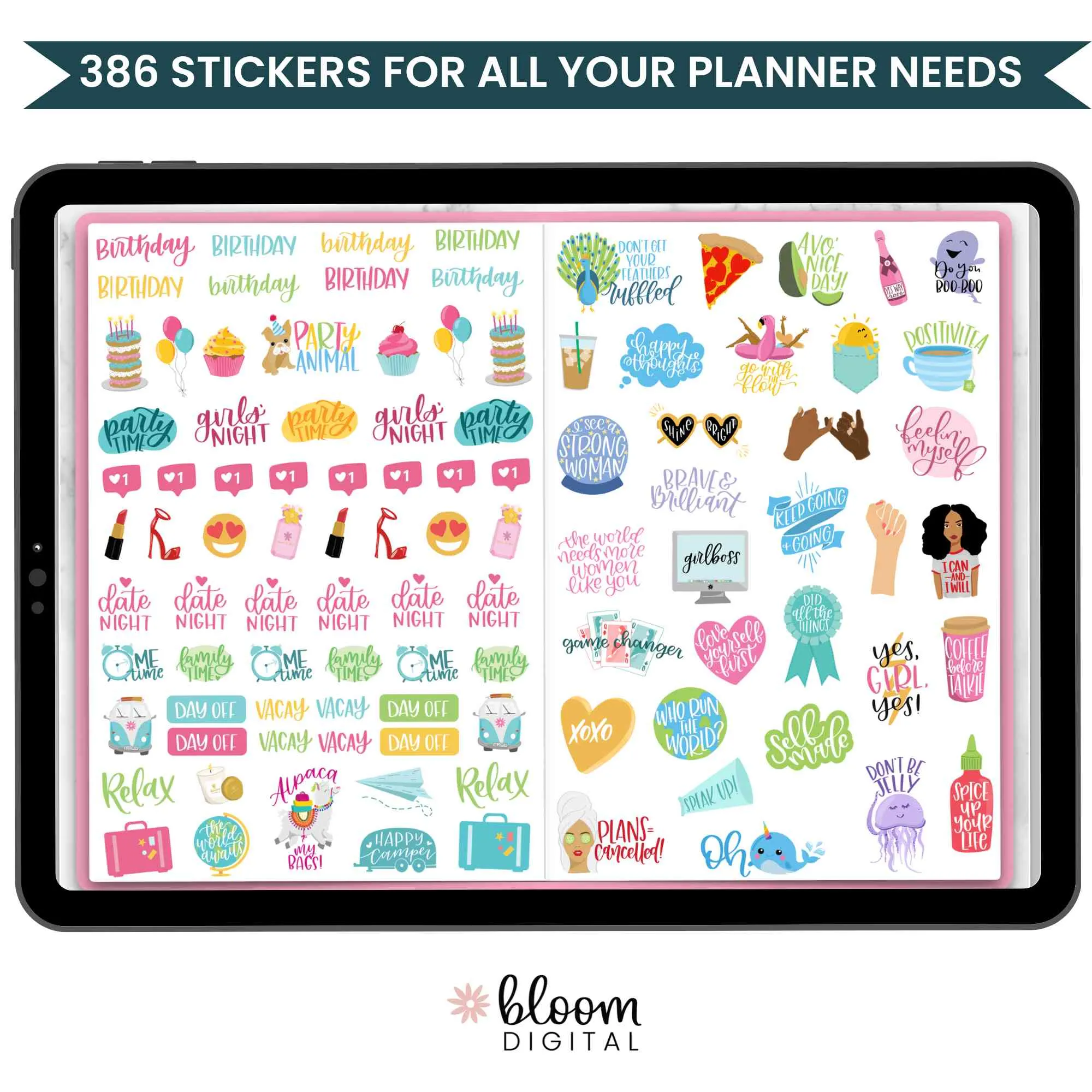Digital Sticker Pack, Value Stickers