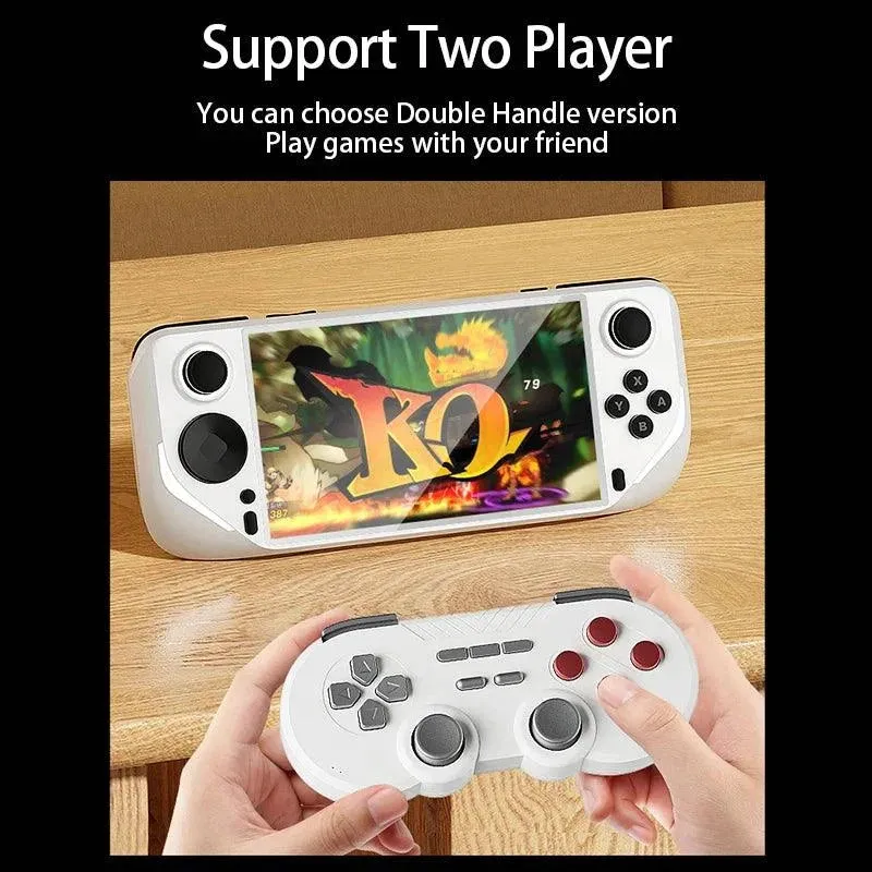 E6 Handheld GAME Console Portable Video Game 5-inch IPS Screen Retro Gamebox With 2.4G Wireless Controller Support PSP PS1 N64