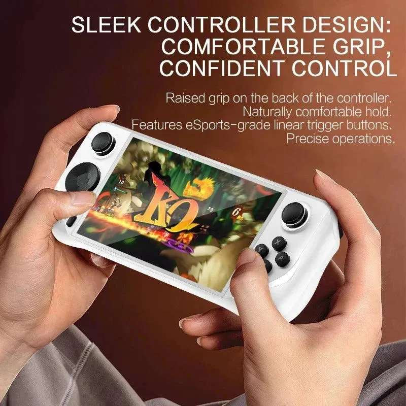 E6 Handheld GAME Console Portable Video Game 5-inch IPS Screen Retro Gamebox With 2.4G Wireless Controller Support PSP PS1 N64