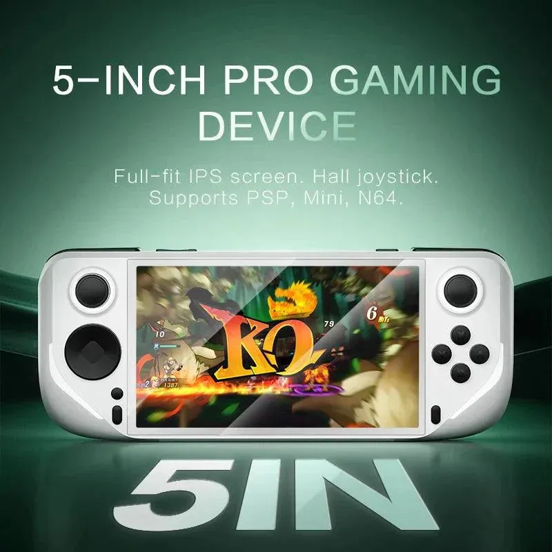 E6 Handheld GAME Console Portable Video Game 5-inch IPS Screen Retro Gamebox With 2.4G Wireless Controller Support PSP PS1 N64