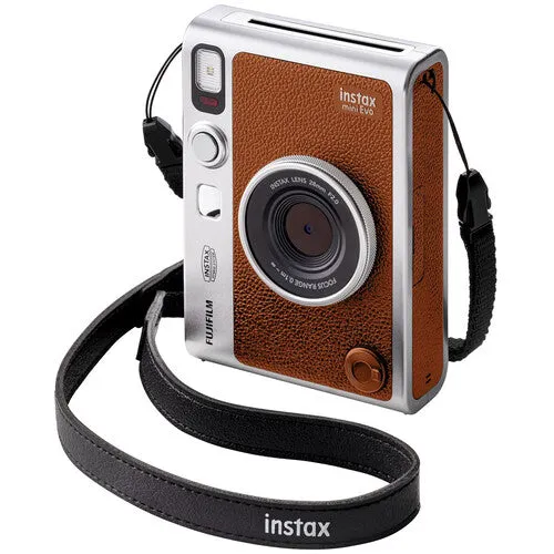 FUJIFILM INSTAX MINI EVO Hybrid Instant Camera - Brown