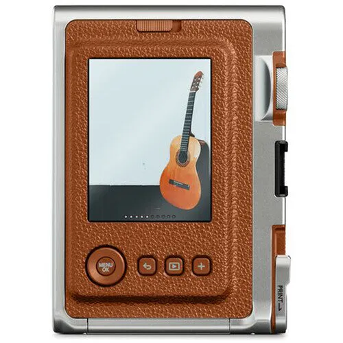 FUJIFILM INSTAX MINI EVO Hybrid Instant Camera - Brown
