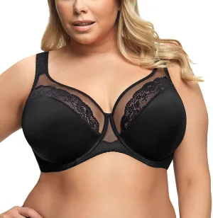 Gorsenia K441 Women's Paradise Lace Non-Padded Underwired Full Cup Bra