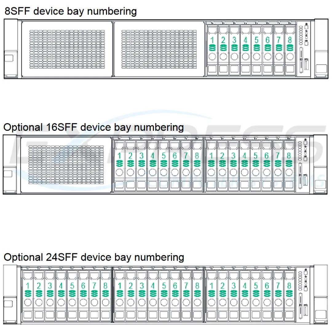 HPE ProLiant DL380 Gen9 E5-2650v4 2P 32GB-R P440ar 8SFF 2x10Gb 2x800W Performance Server |  826684-B21