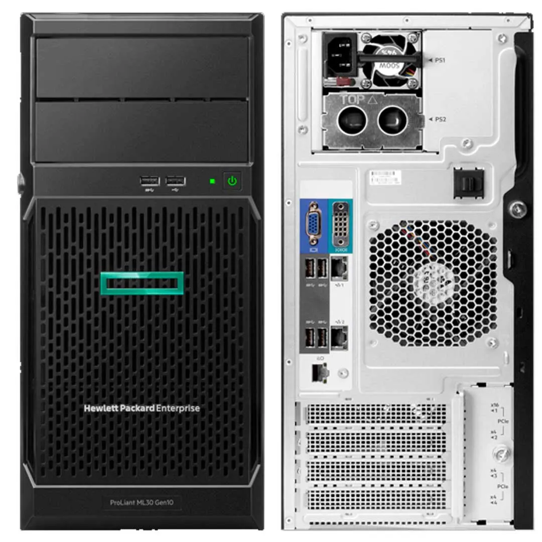 HPE ProLiant ML30 Gen9 E3-1240v6 1P 8GB-U B140i 8SFF SATA 460W RPS Performance Server | P03707-B21
