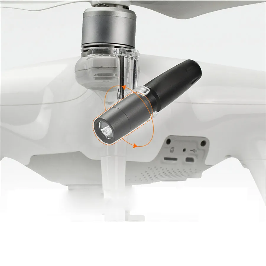 LED Lamp Light for DJI Phantom 4 / 4 Pro Plus Drone Accessories 360 Degree Whirling Night Flight Searching Light