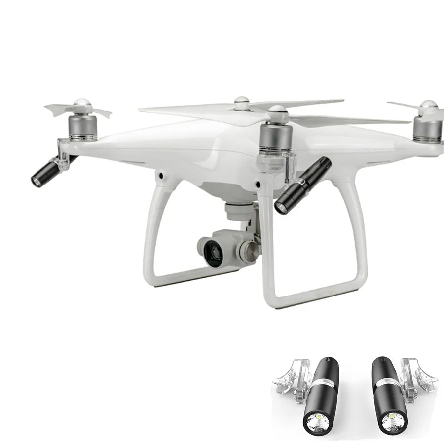 LED Lamp Light for DJI Phantom 4 / 4 Pro Plus Drone Accessories 360 Degree Whirling Night Flight Searching Light