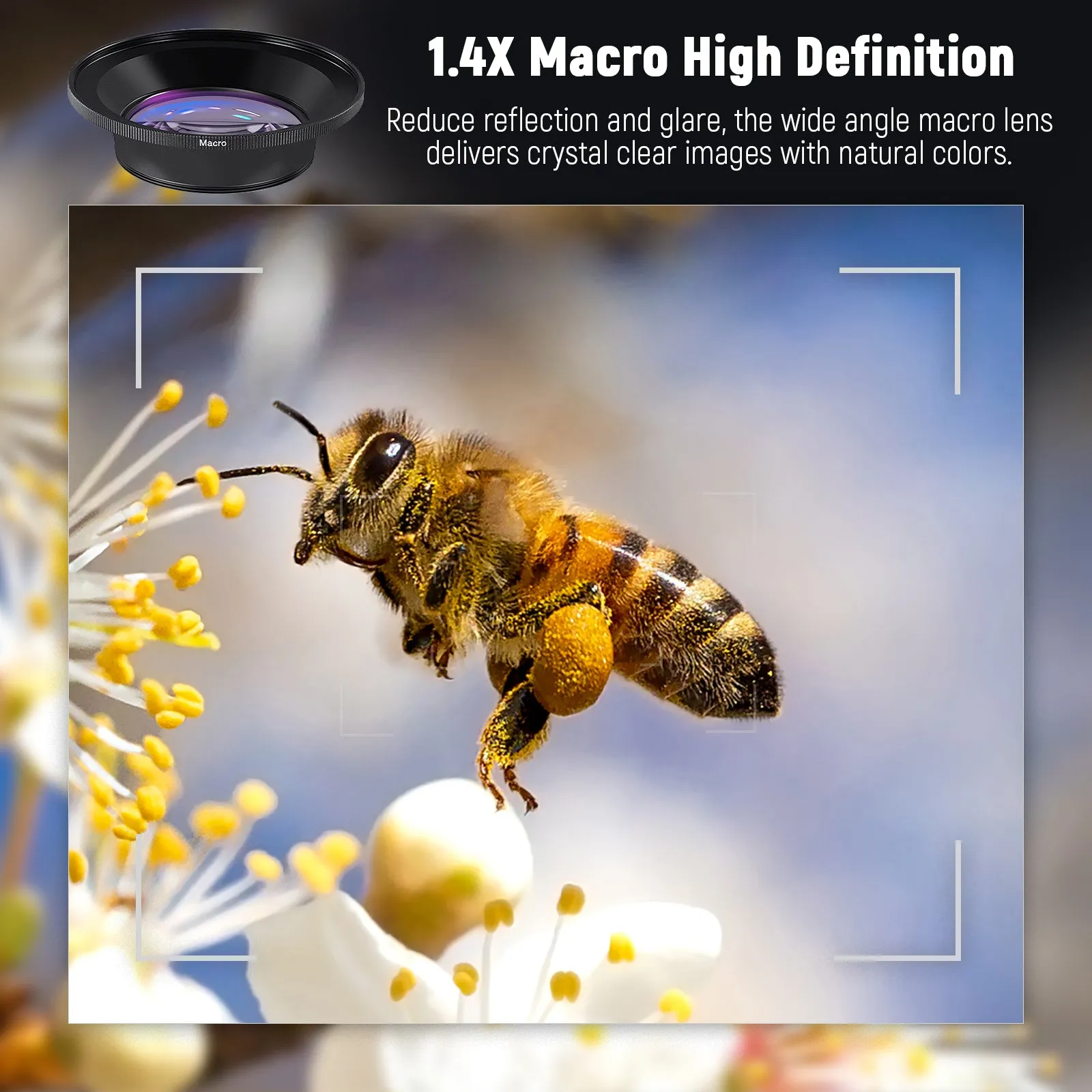 NEEWER LS-20 0.43X HD 2 in 1 Fisheye & Macro Lens