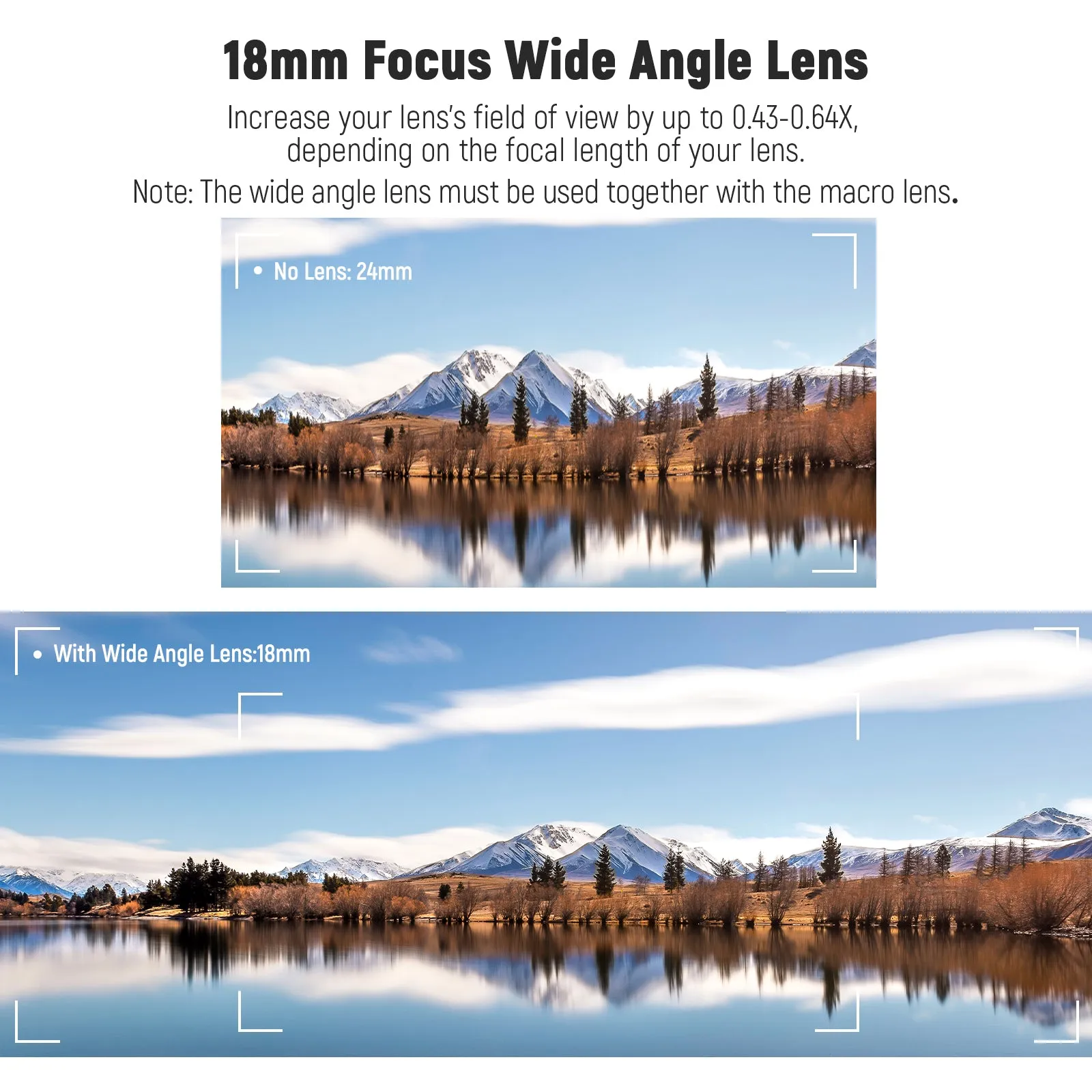 NEEWER LS-20 0.43X HD 2 in 1 Fisheye & Macro Lens