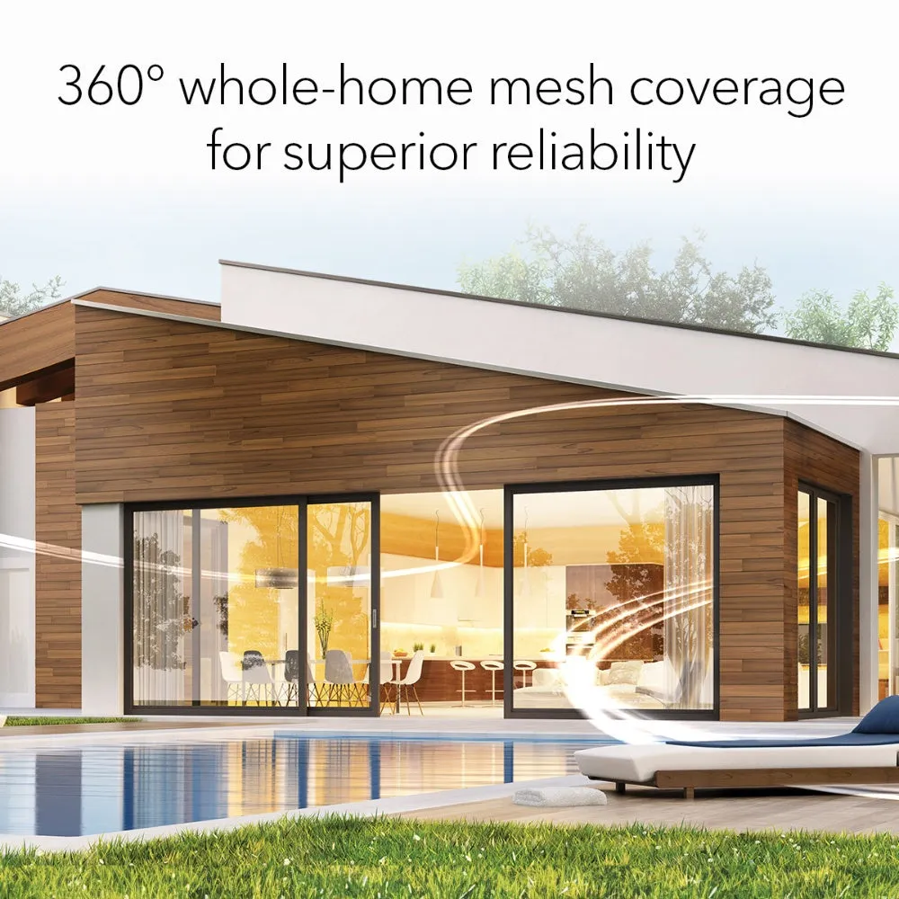 NETGEAR Orbi 770 Series Tri-Band WiFi 7 Mesh Network System (RBE773) - Router   2 Satellite Extenders, Security Features, Up to 11Gbps, Covers up to 8,000 sq. ft., 100 Devices, 2.5 Gig Internet Port