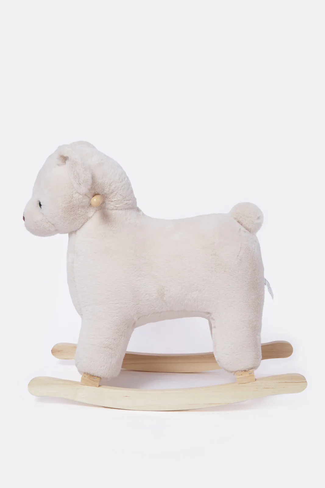 Newborn Cream Bear Rocker