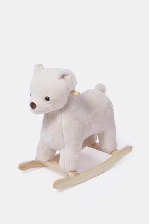 Newborn Cream Bear Rocker