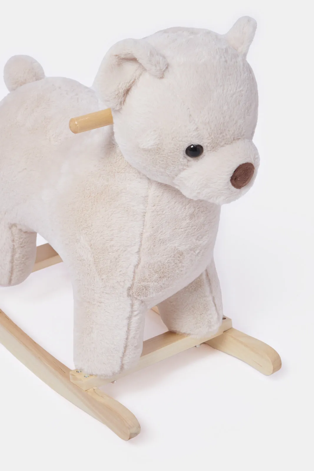 Newborn Cream Bear Rocker