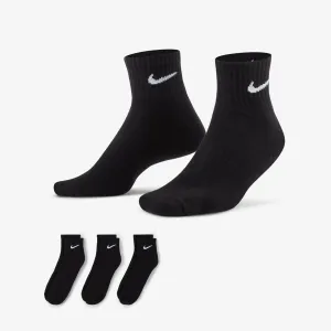 NIKE | EVERYDAY CUSHIONED TRAINING ANKLE SOCKS { BLACK/WHITE