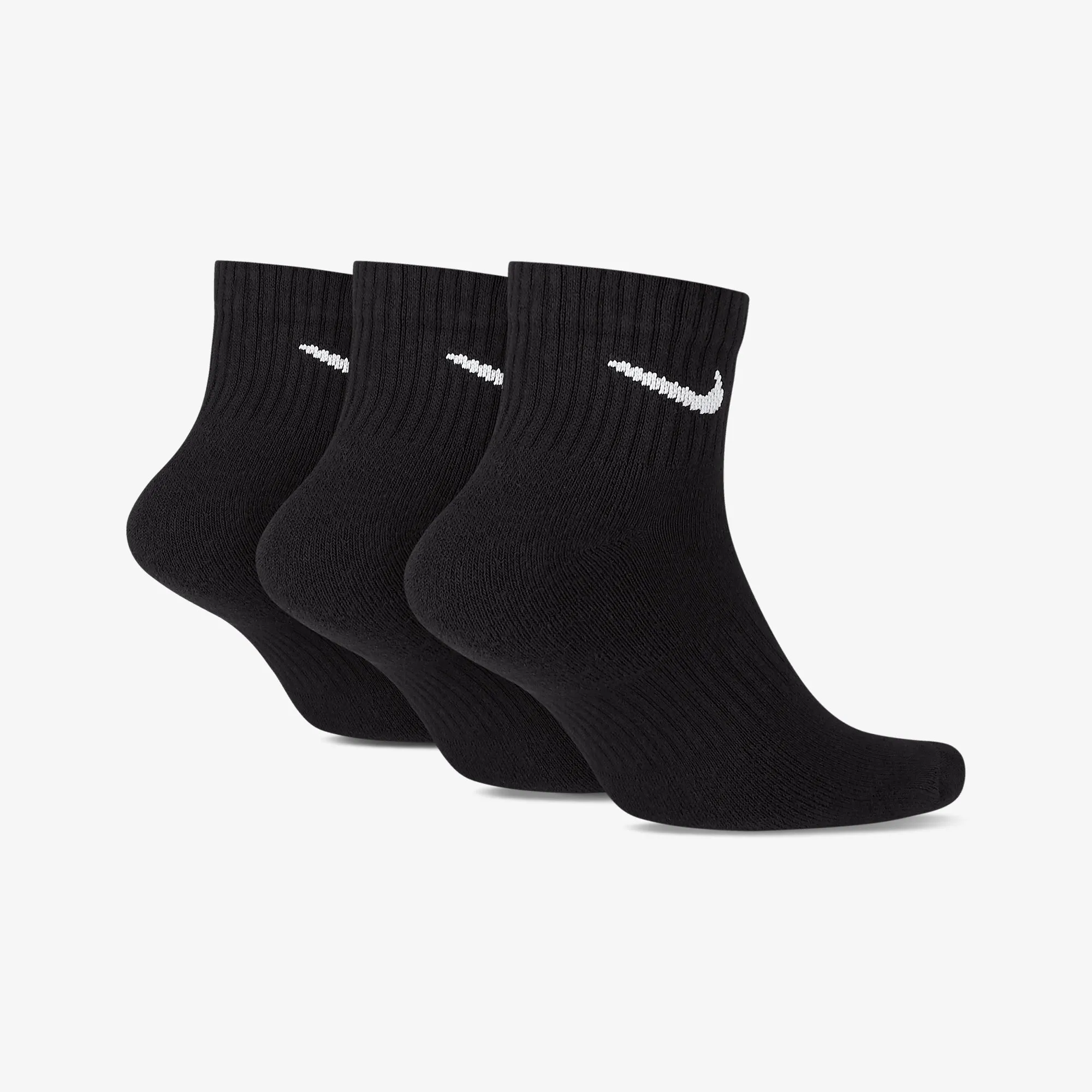NIKE | EVERYDAY CUSHIONED TRAINING ANKLE SOCKS { BLACK/WHITE