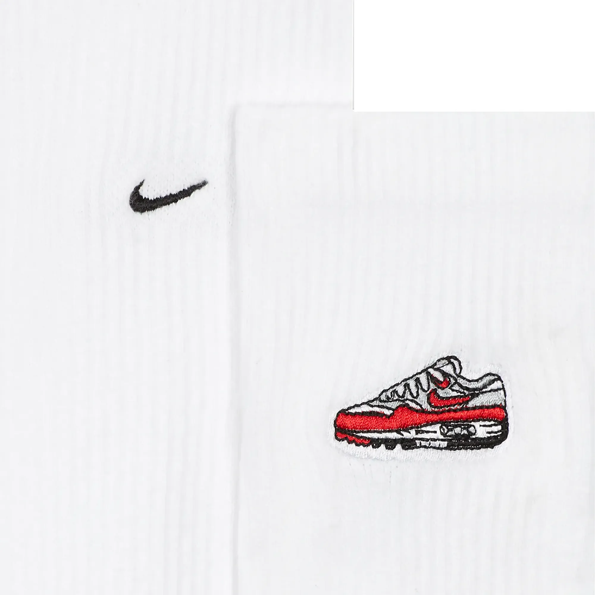 Nike Everyday Plus Cushioned Crew Socks (1 Pair) White/Black FQ0327-100