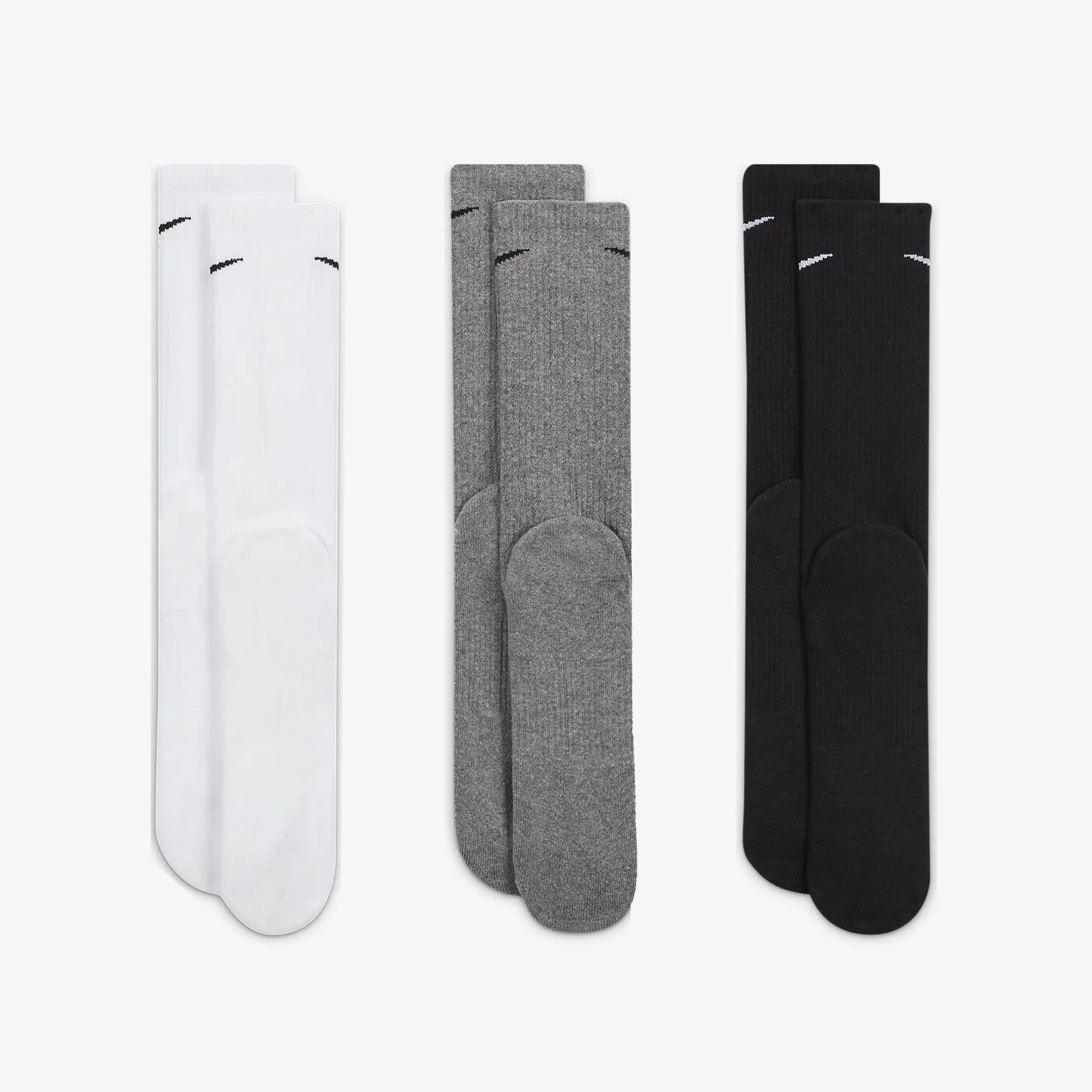NIKE | EVERYDAY PLUS CUSHIONED TRAINING CREW SOCKS { MULTI-COLOR