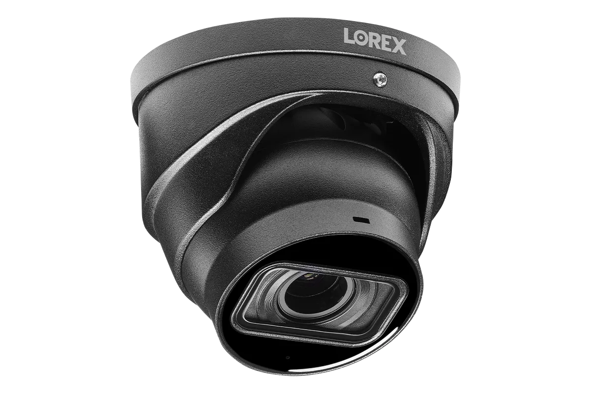 Nocturnal Series Lorex N4 - 4K IP Wired Dome Security Camera with Motorized Varifocal Lens, Real-Time 30FPS Recording and IK10 Vandal Proof