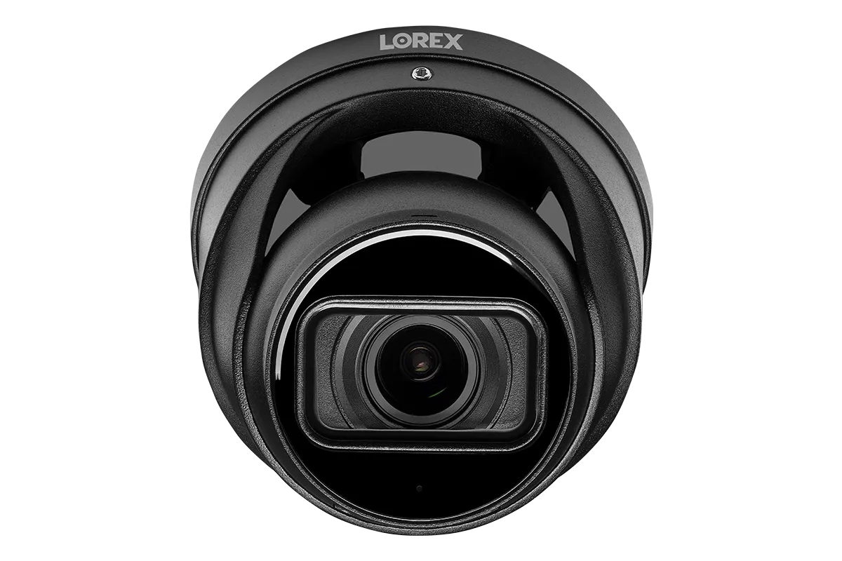 Nocturnal Series Lorex N4 - 4K IP Wired Dome Security Camera with Motorized Varifocal Lens, Real-Time 30FPS Recording and IK10 Vandal Proof