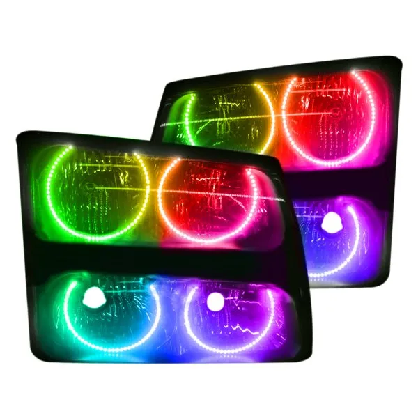 Oracle LED Headlight Halo Kit Chevy Avalanche (2002-2006) Multicolored