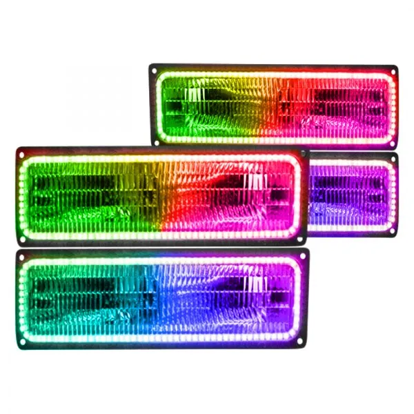 Oracle LED Headlight Halo Kit Chevy CK Truck (1987-1999) Multicolored