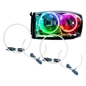 Oracle LED Headlight Halo Kit Dodge Ram (2006-2008) Multicolored