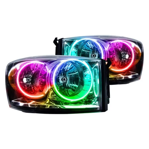 Oracle LED Headlight Halo Kit Dodge Ram (2006-2008) Multicolored