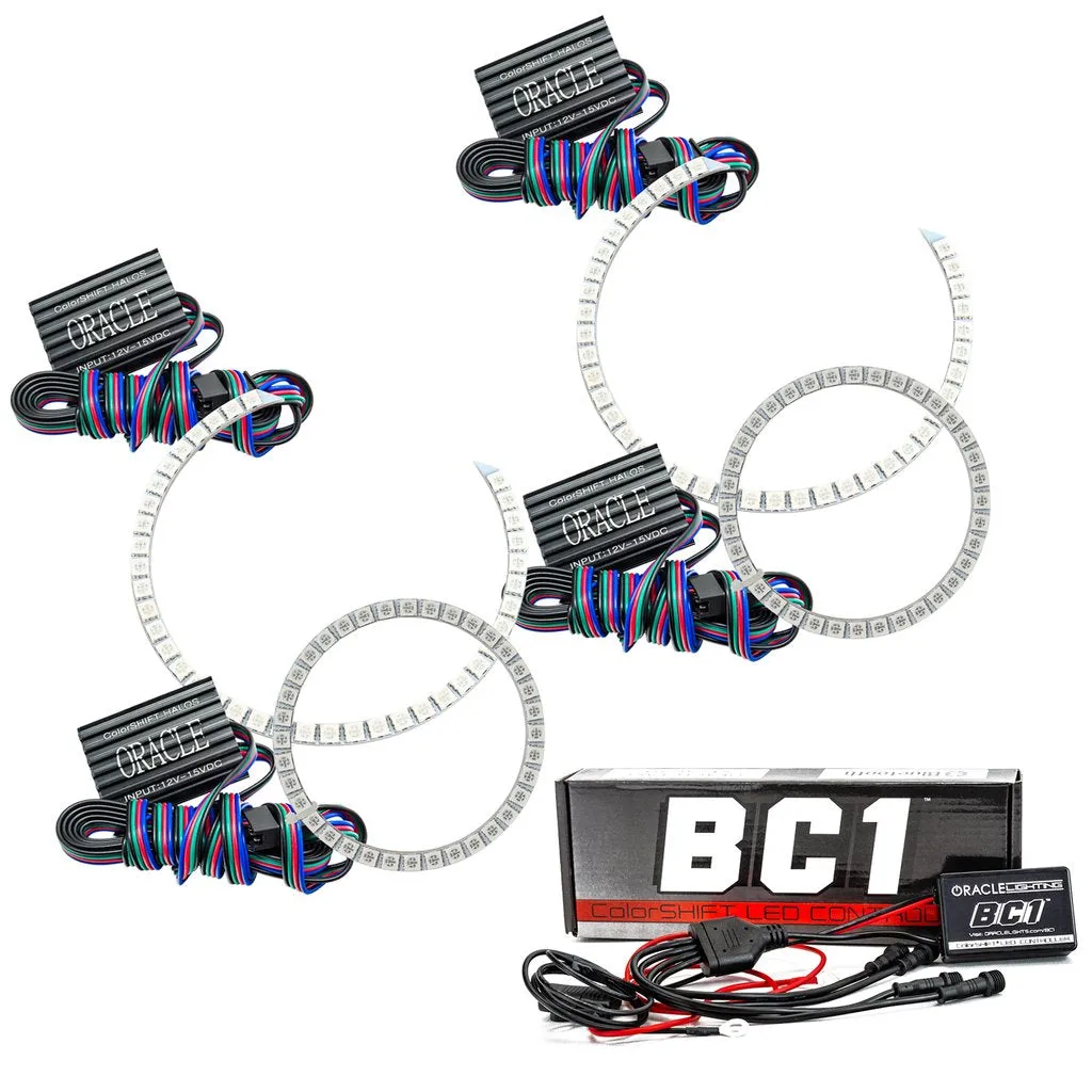 Oracle LED Headlight Halo Kit Nissan Titan (2004-2007) Multicolored RGB