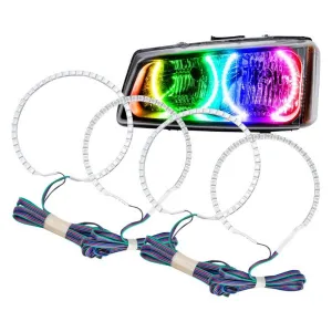 Oracle LED Headlight Halo Rings Chevy Silverado (2003-2006) Multicolored RGB