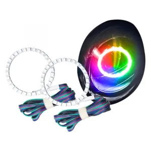 Oracle LED Headlight Halo Rings Fiat 500 (2012-2017) Multicolored