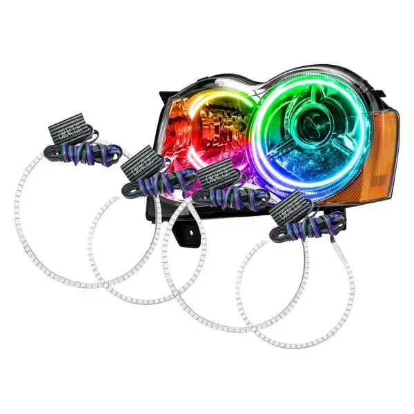 Oracle LED Headlight Halo Rings Jeep Grand Cherokee (2008-2010) Multicolored RGB