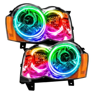 Oracle LED Headlight Halo Rings Jeep Grand Cherokee (2008-2010) Multicolored RGB