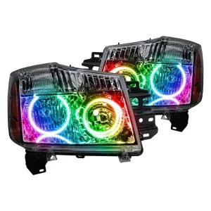 Oracle LED Headlight Halo Rings Nissan Armada (2008-2015) Multicolored