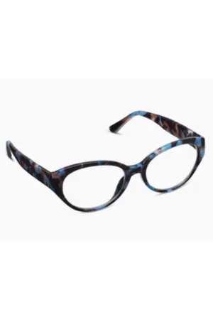 Reading Glasses - Sloane Light Blue Botanico