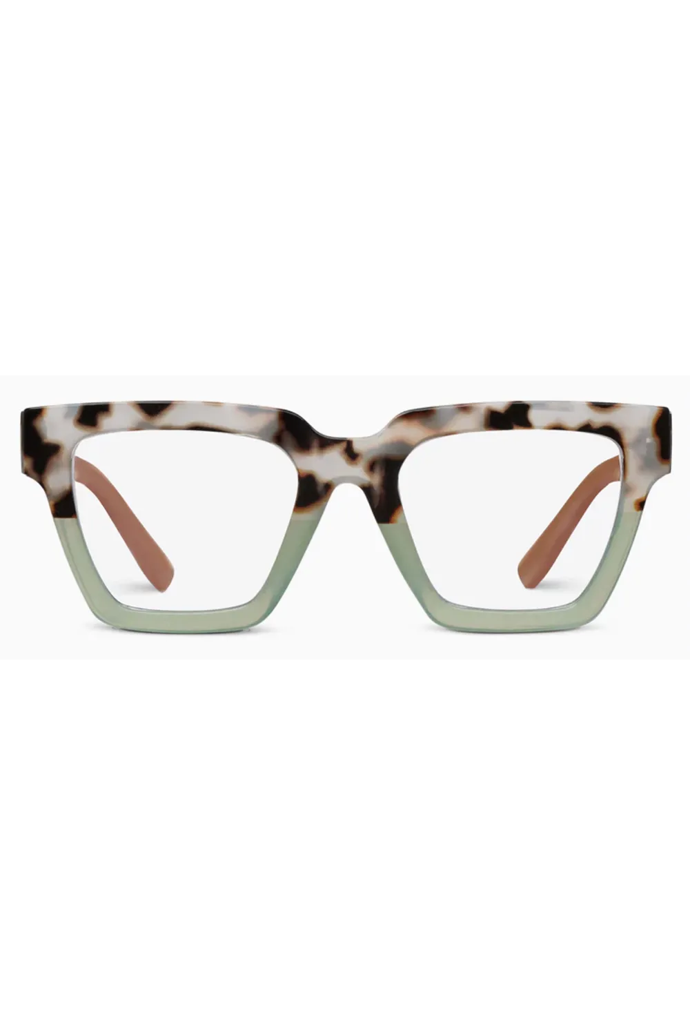 Reading Glasses - Take a Bow Chai Tortoise / Green