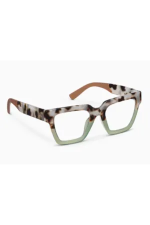 Reading Glasses - Take a Bow Chai Tortoise / Green