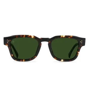 Rece Polarized Sunglasses (Brindle Tortoise   Green)